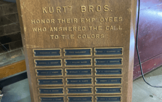 WWII Kurtz Bros. Employee Recognition