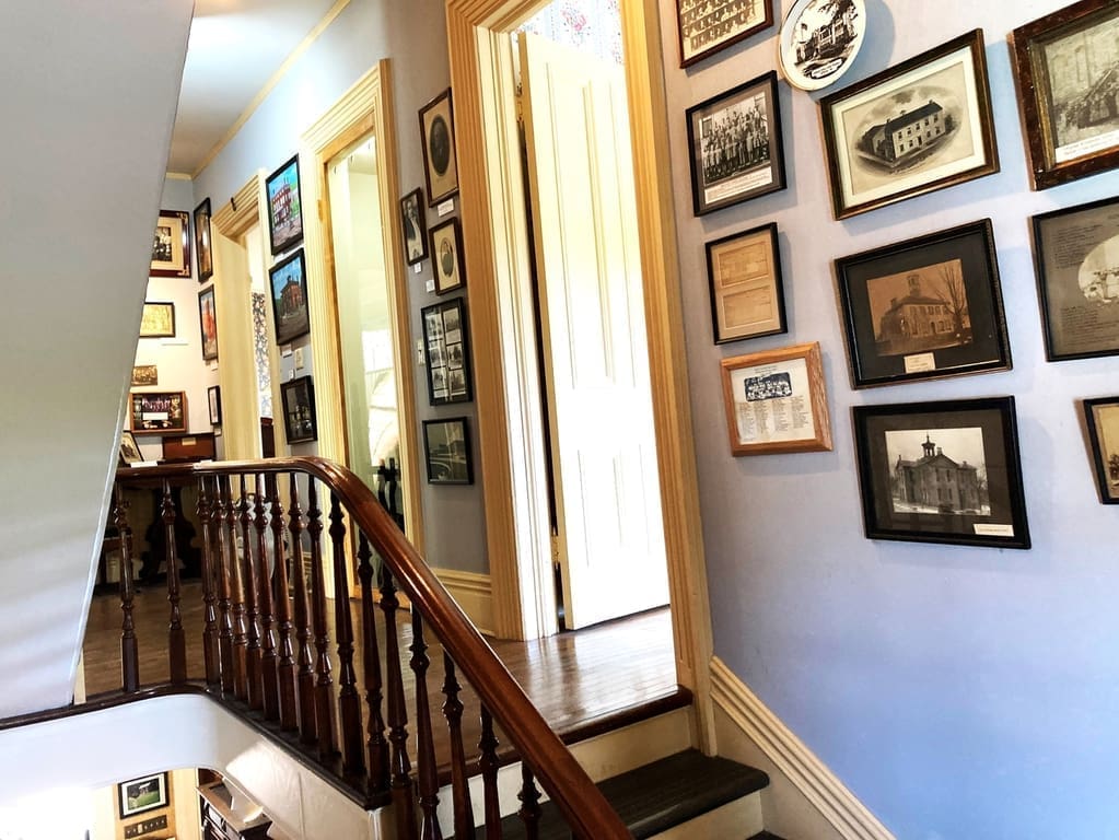 Kerr Staircase Lined With Photos