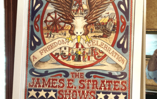The ‘James E. Strates’ carnival arrived for County Fair on it’s private railroad train